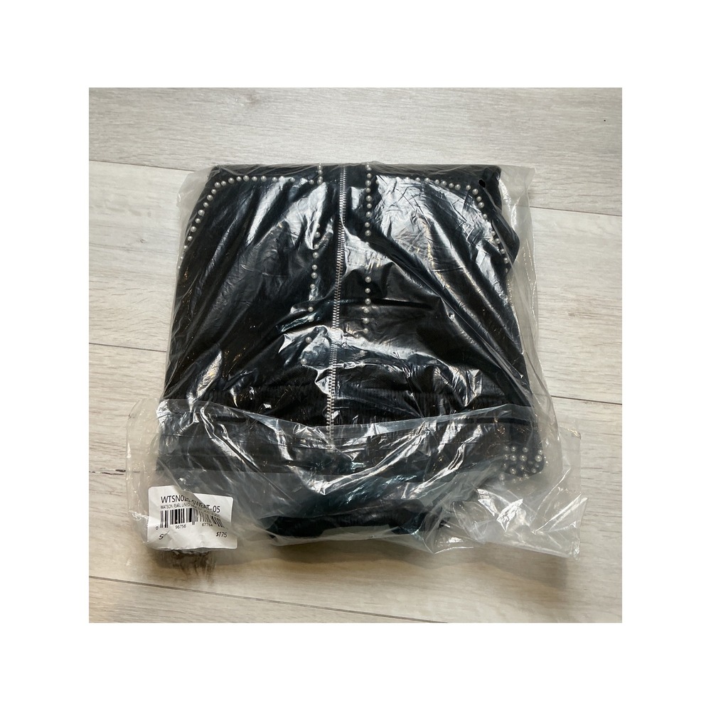 Watson Studios Pearl Lined Sweat Suit Jacket Black Small New With Tags - Picture 5 of 8